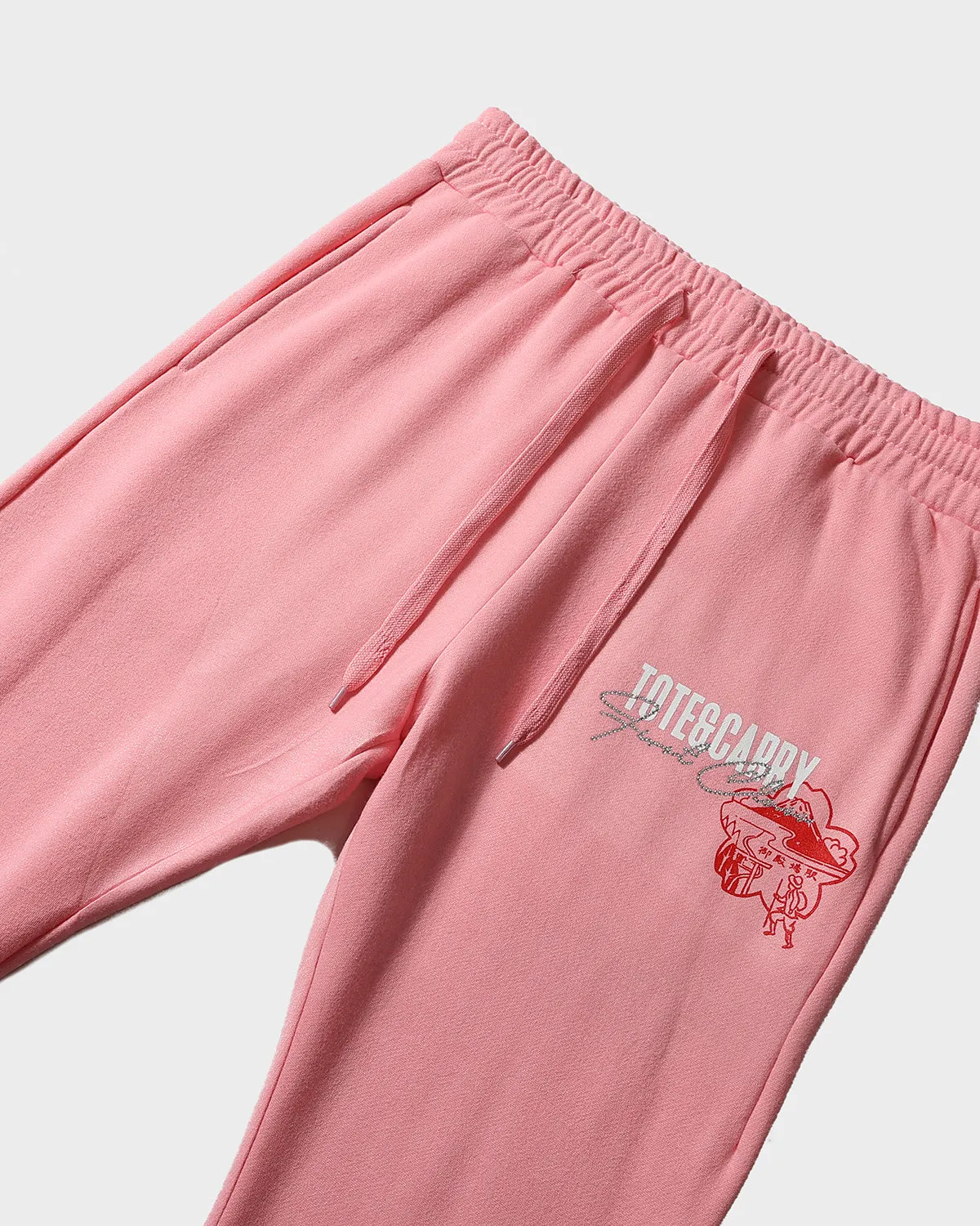 Globetrotter Tracksuit & Beanie Scarf Set in Pink