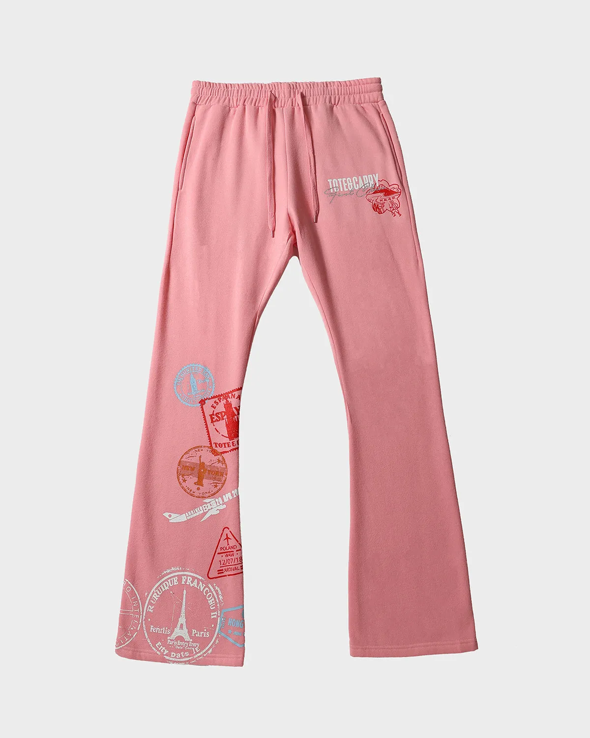 Globetrotter Tracksuit & Beanie Scarf Set in Pink