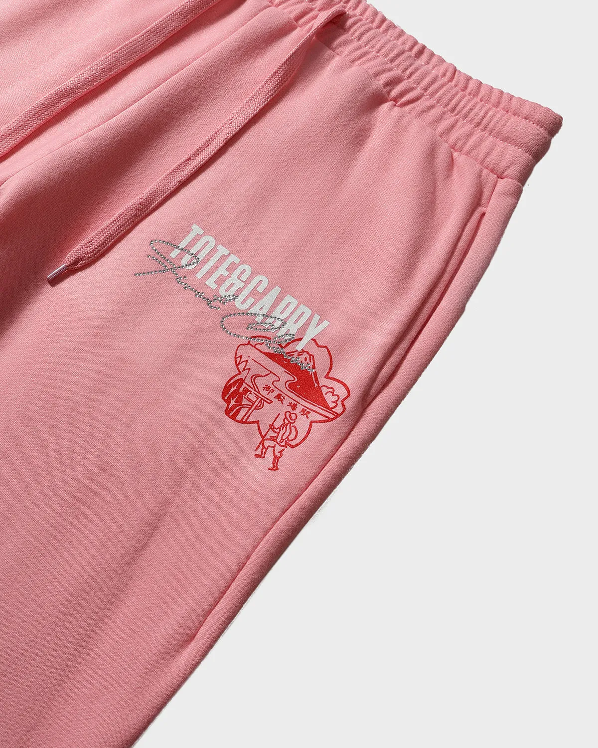 Globetrotter Tracksuit & Beanie Scarf Set in Pink