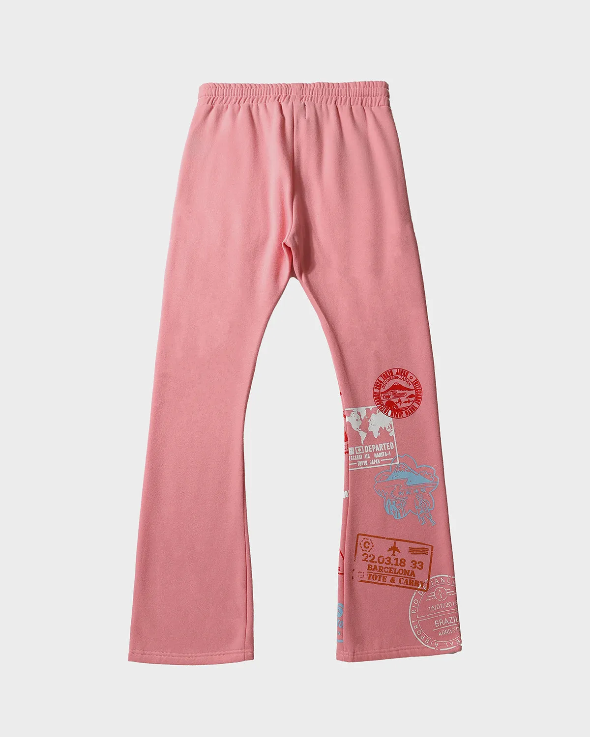 Globetrotter Tracksuit & Beanie Scarf Set in Pink
