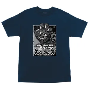 Godzilla Hand Front S/S Heavyweight T-Shirt Navy