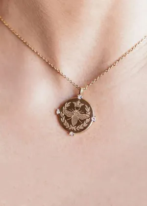 Gold Bee Necklace