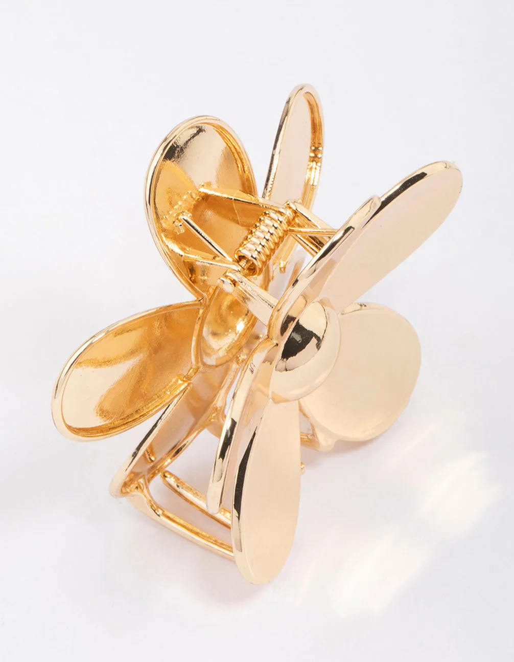 Gold Daisy Flower Hair Claw Clip