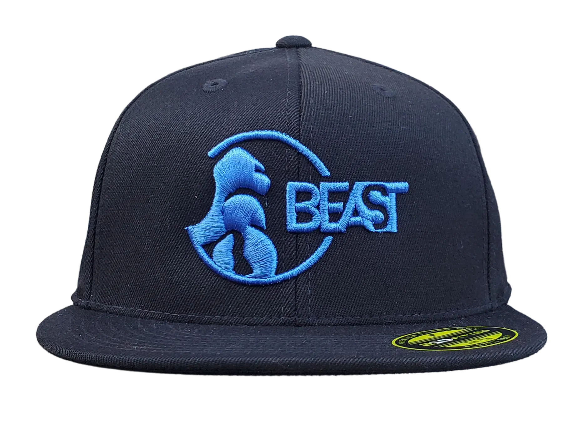 Gorilla Black Fitted Flexfit Cap (Various Logo Colors)