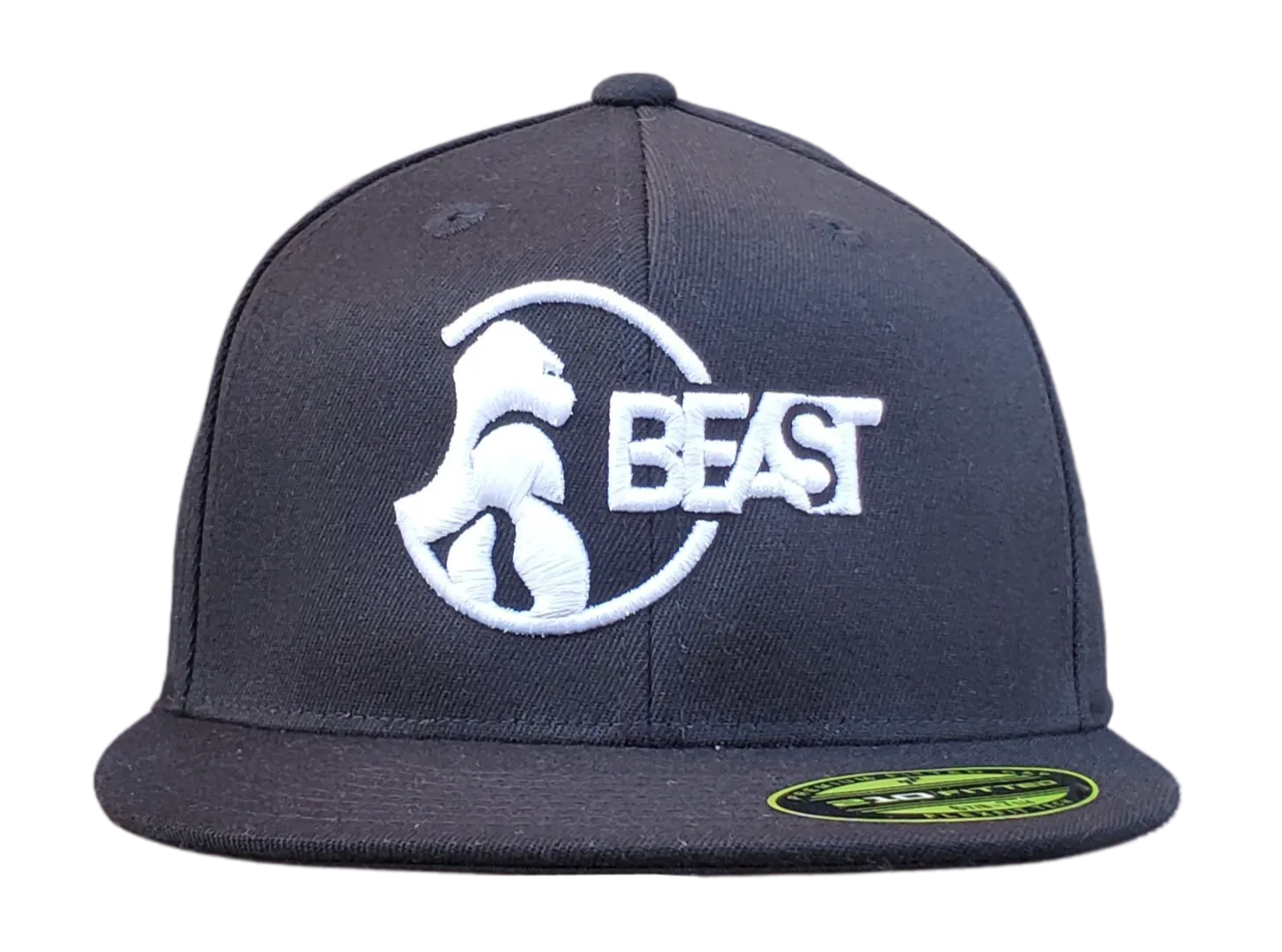 Gorilla Black Fitted Flexfit Cap (Various Logo Colors)