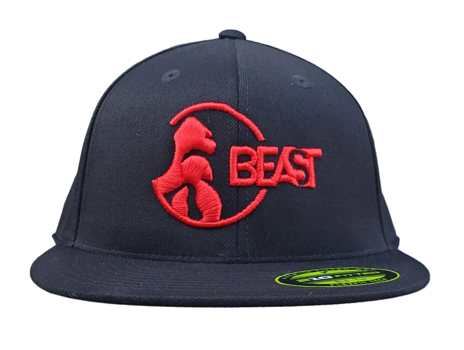 Gorilla Black Fitted Flexfit Cap (Various Logo Colors)