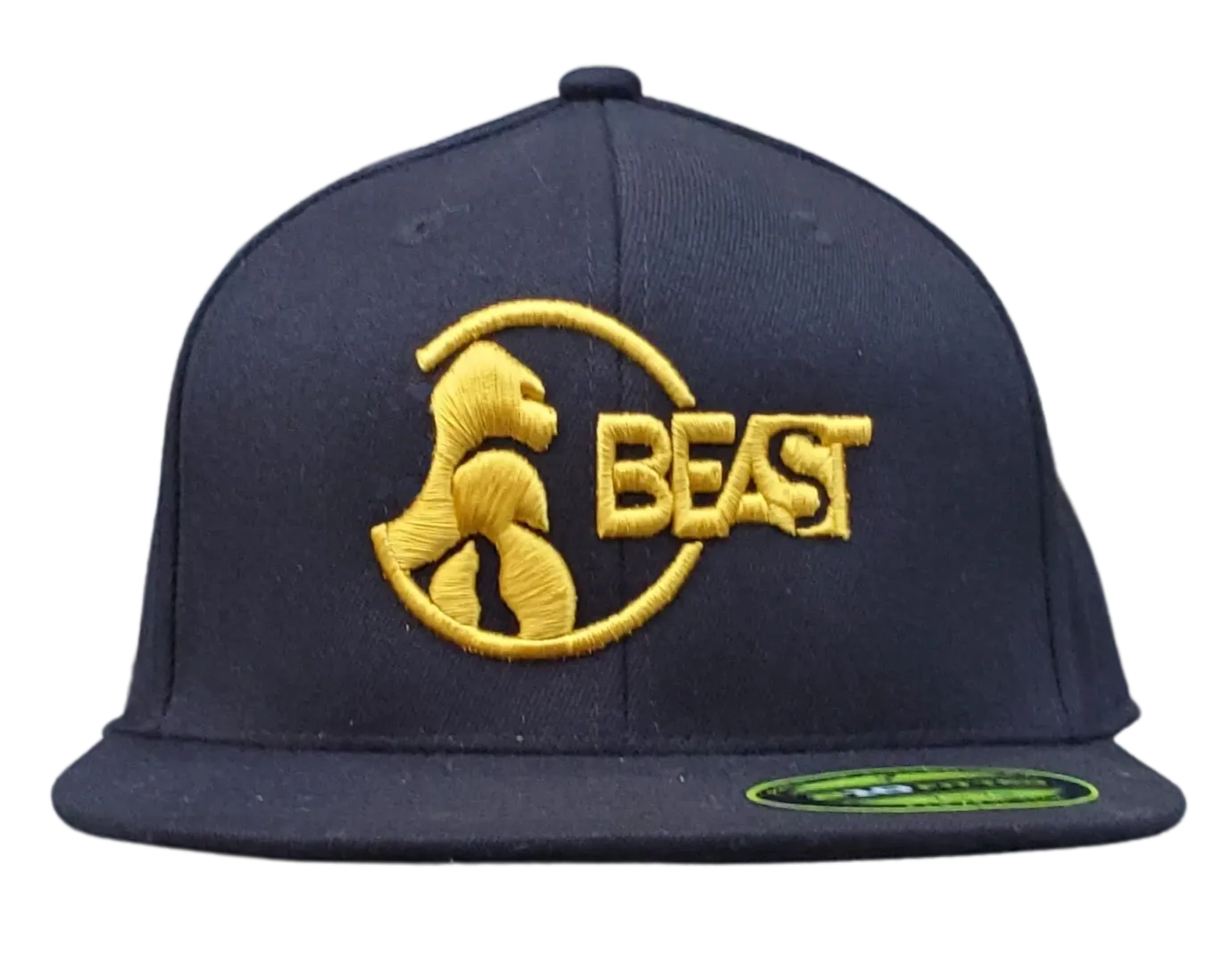 Gorilla Black Fitted Flexfit Cap (Various Logo Colors)