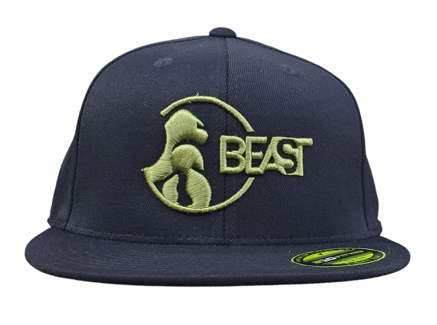Gorilla Black Fitted Flexfit Cap (Various Logo Colors)