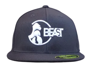 Gorilla Black Fitted Flexfit Cap (Various Logo Colors)