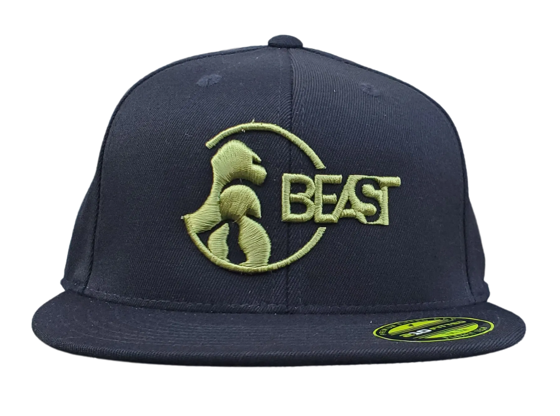 Gorilla Black Fitted Flexfit Cap (Various Logo Colors)
