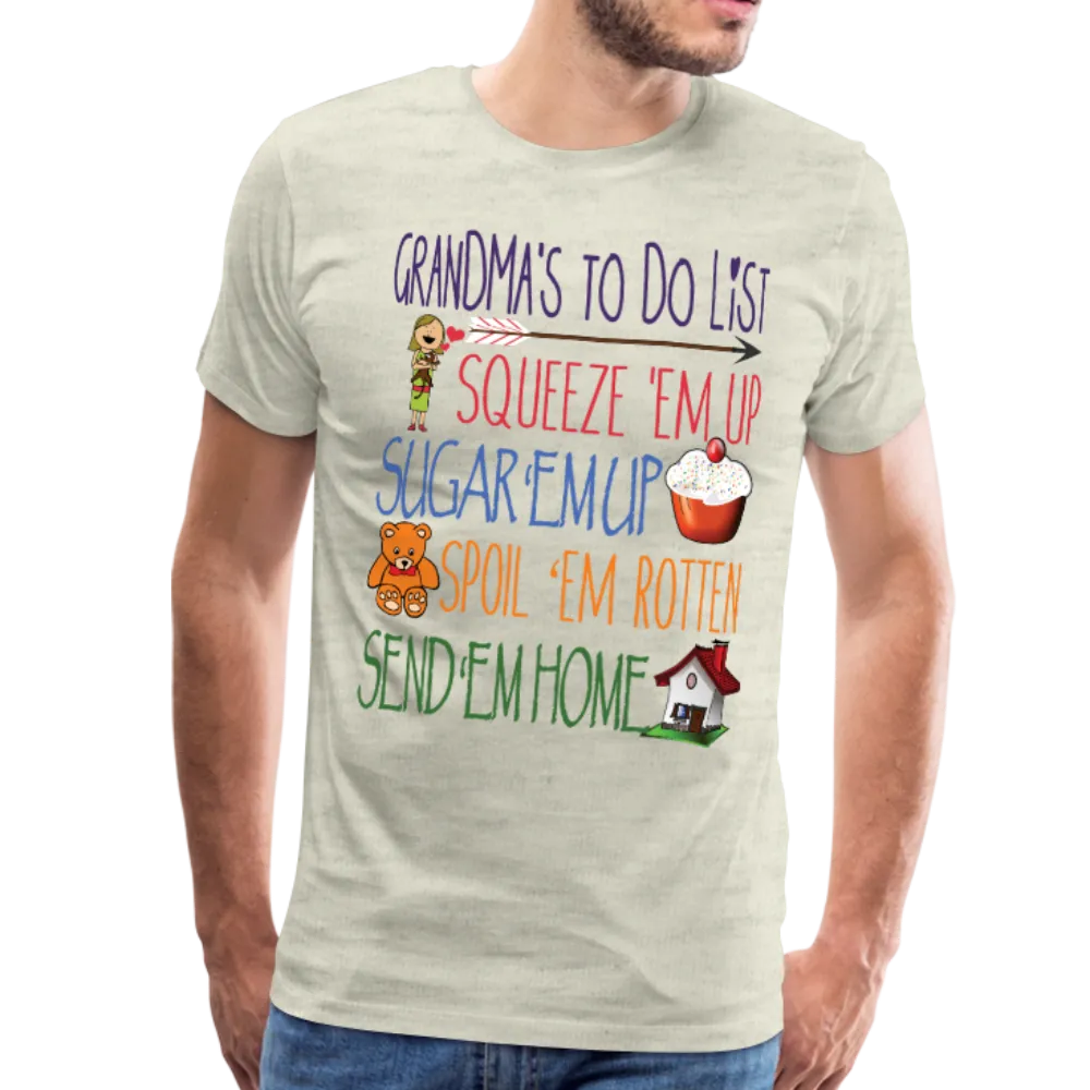 Grandma's ToDo List Men's Premium T-Shirt (CK1610)