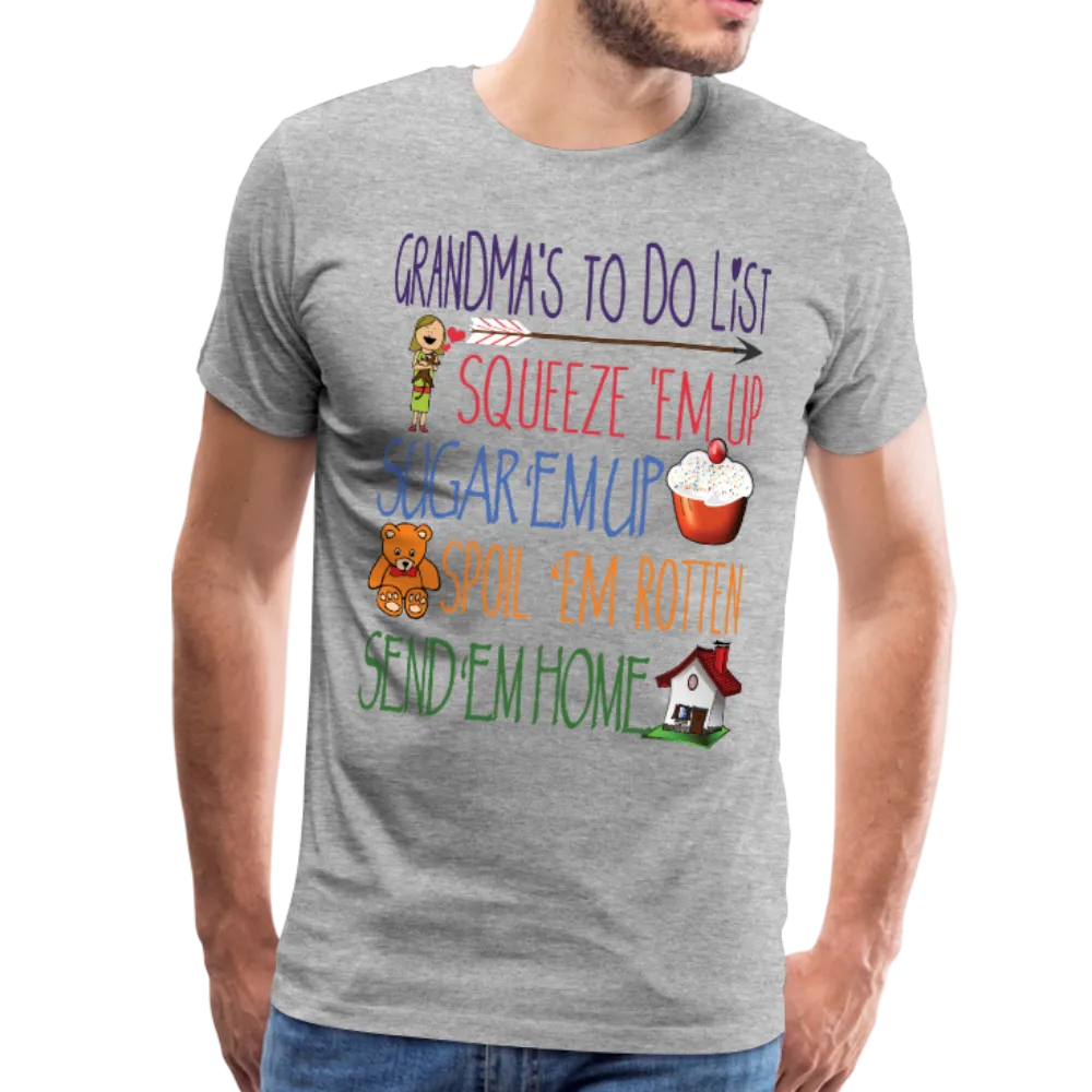 Grandma's ToDo List Men's Premium T-Shirt (CK1610)