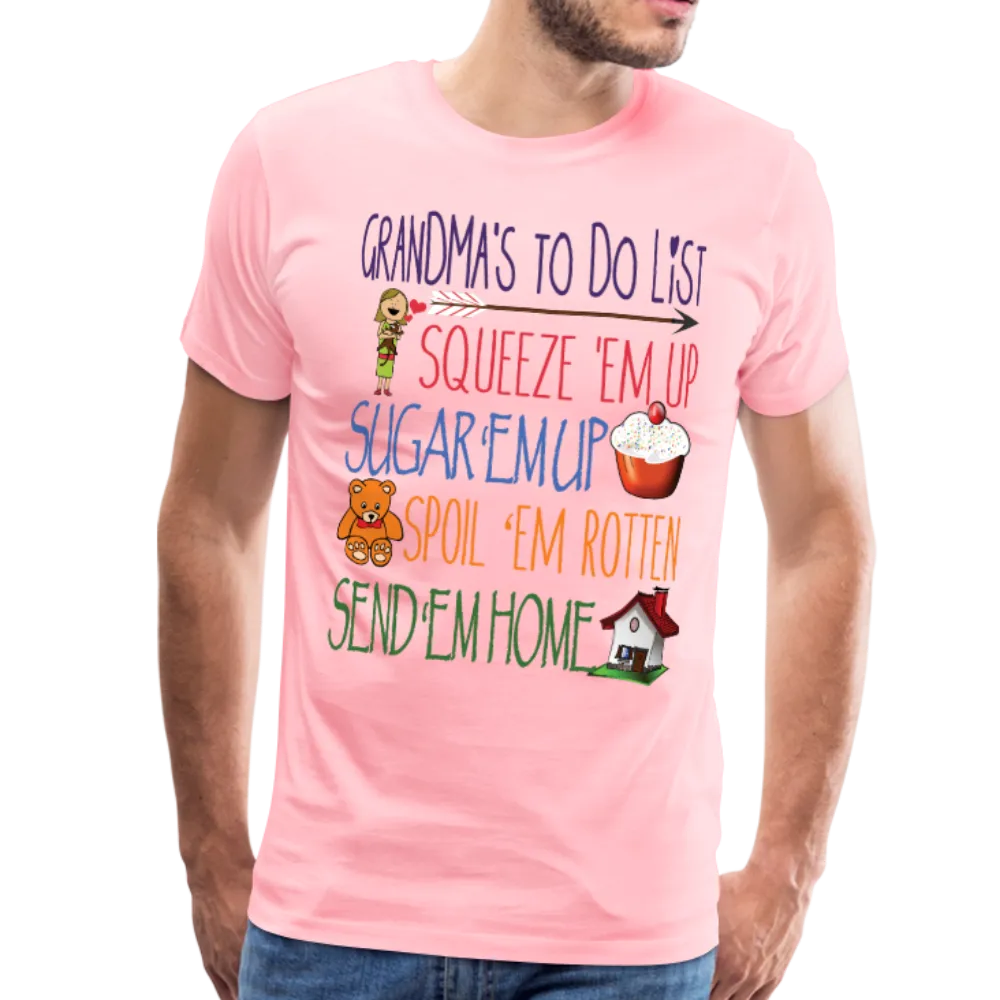 Grandma's ToDo List Men's Premium T-Shirt (CK1610)