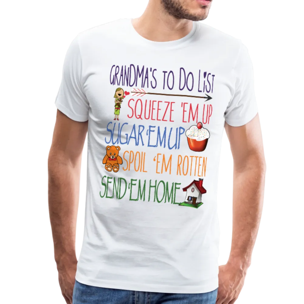 Grandma's ToDo List Men's Premium T-Shirt (CK1610)