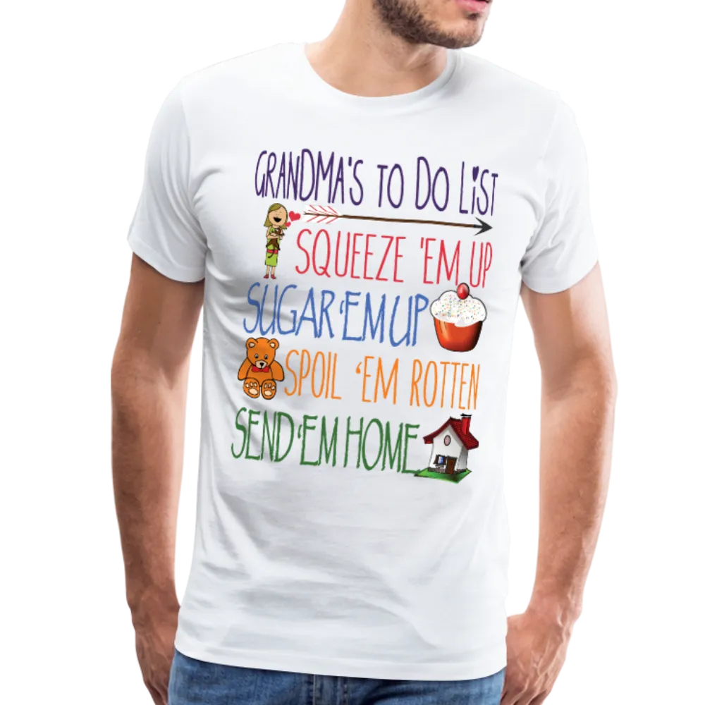 Grandma's ToDo List Men's Premium T-Shirt (CK1610)