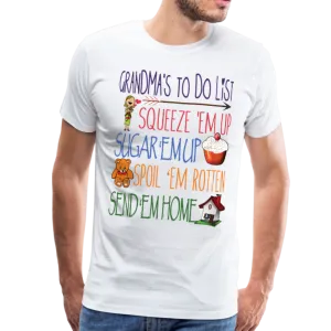 Grandma's ToDo List Men's Premium T-Shirt (CK1610)