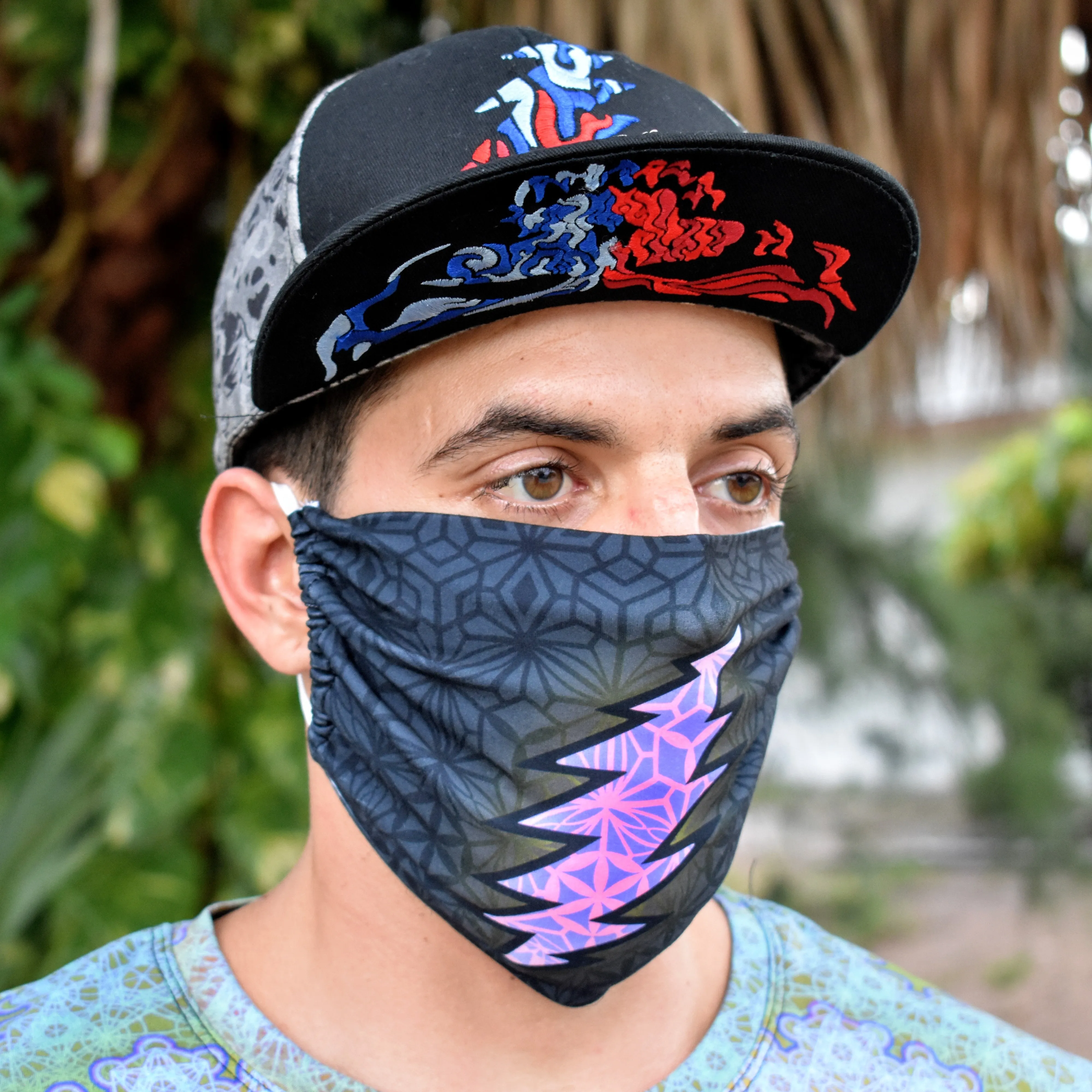 Grateful Fractals Face mask V2
