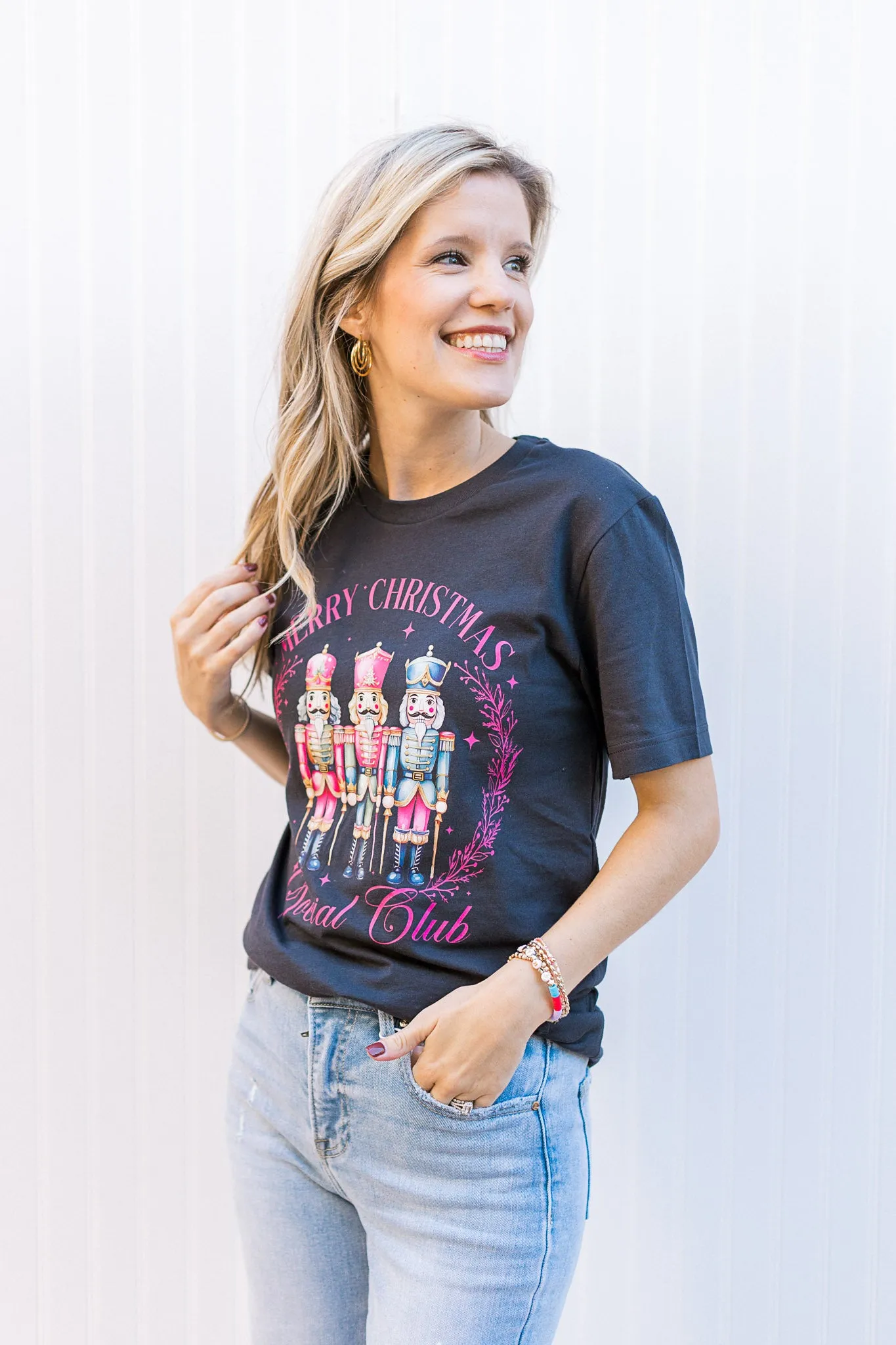 Gray Christmas Club T-Shirt
