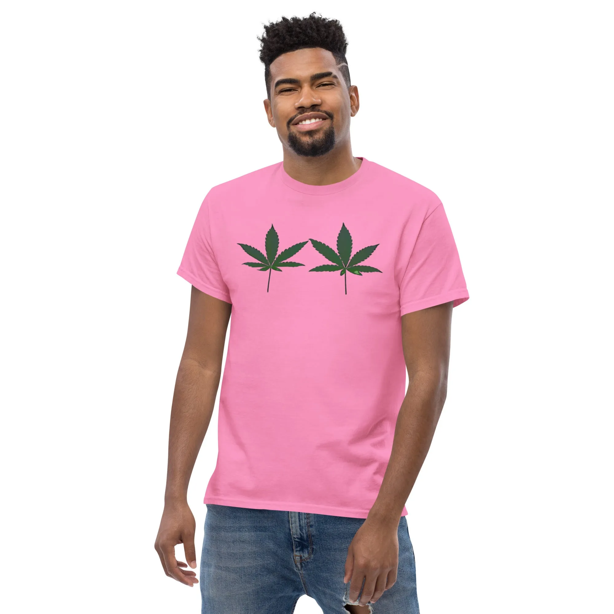 Green Cannabis Leaves Unisex T-shirt