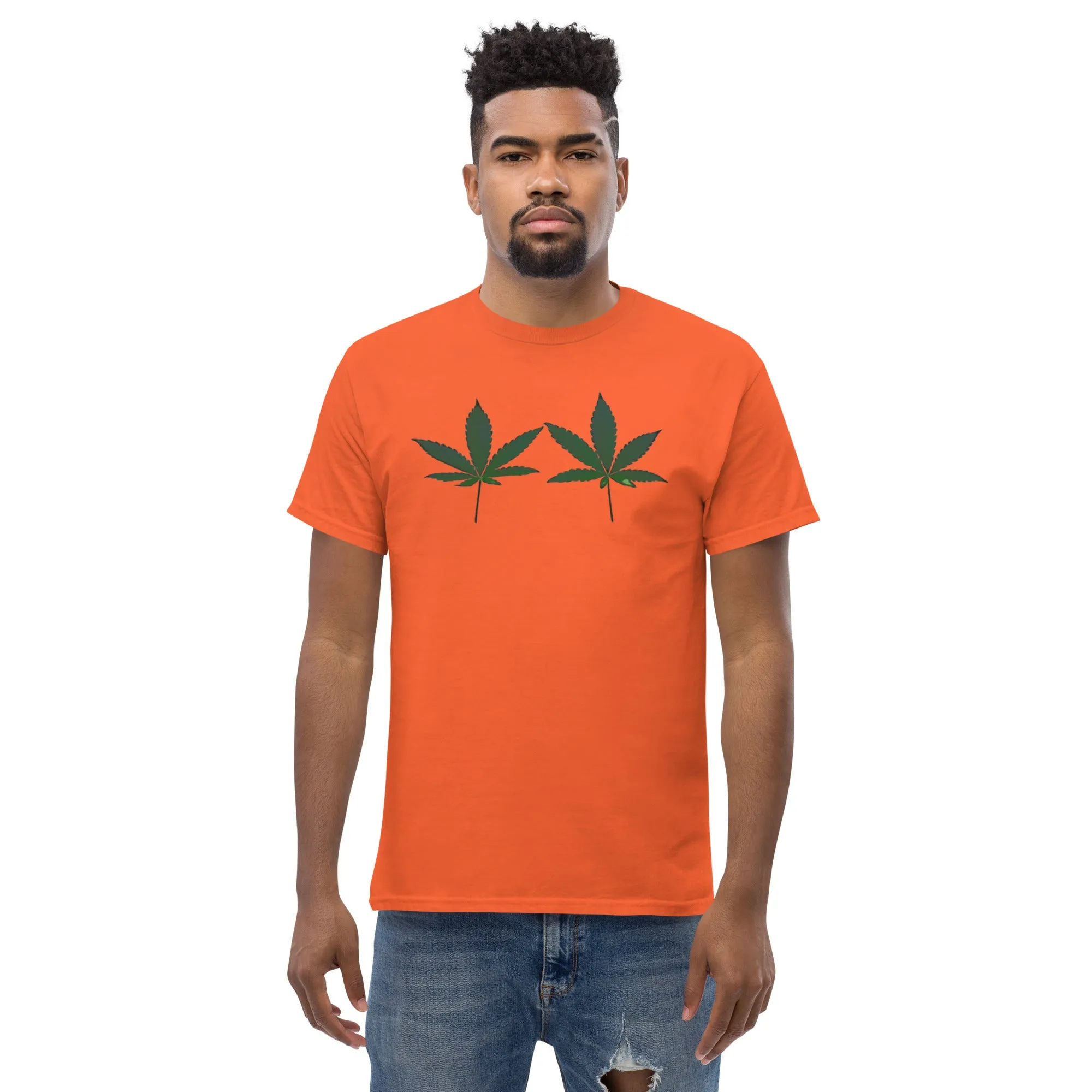 Green Cannabis Leaves Unisex T-shirt