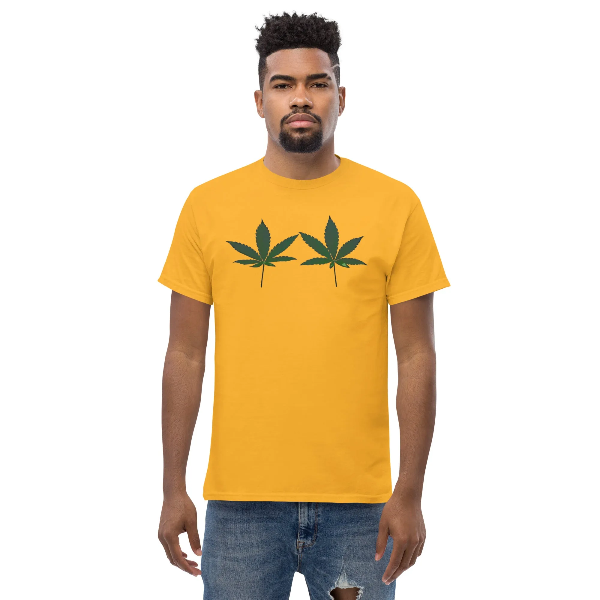 Green Cannabis Leaves Unisex T-shirt