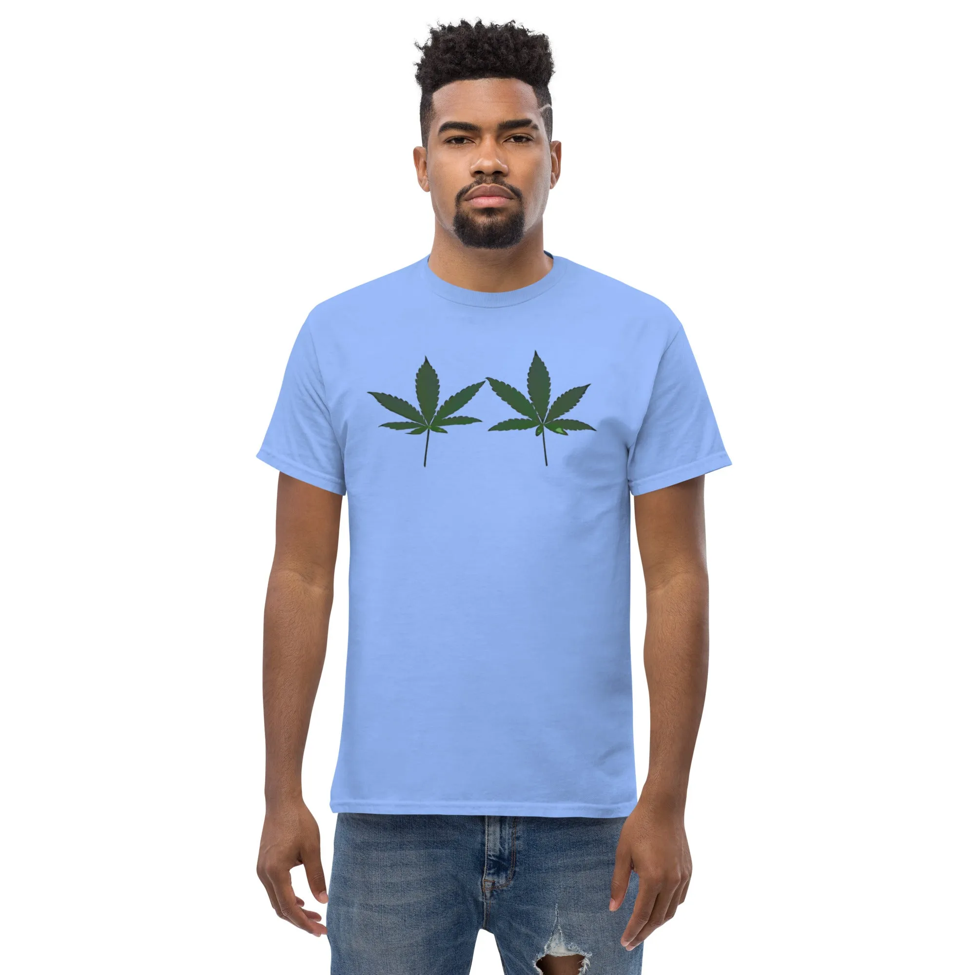 Green Cannabis Leaves Unisex T-shirt