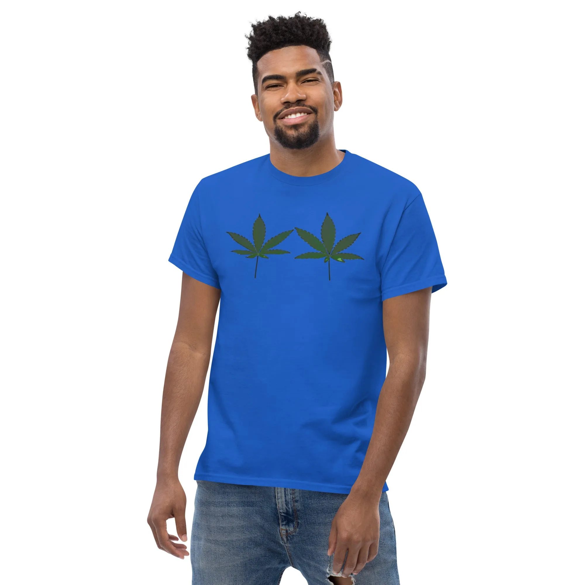 Green Cannabis Leaves Unisex T-shirt