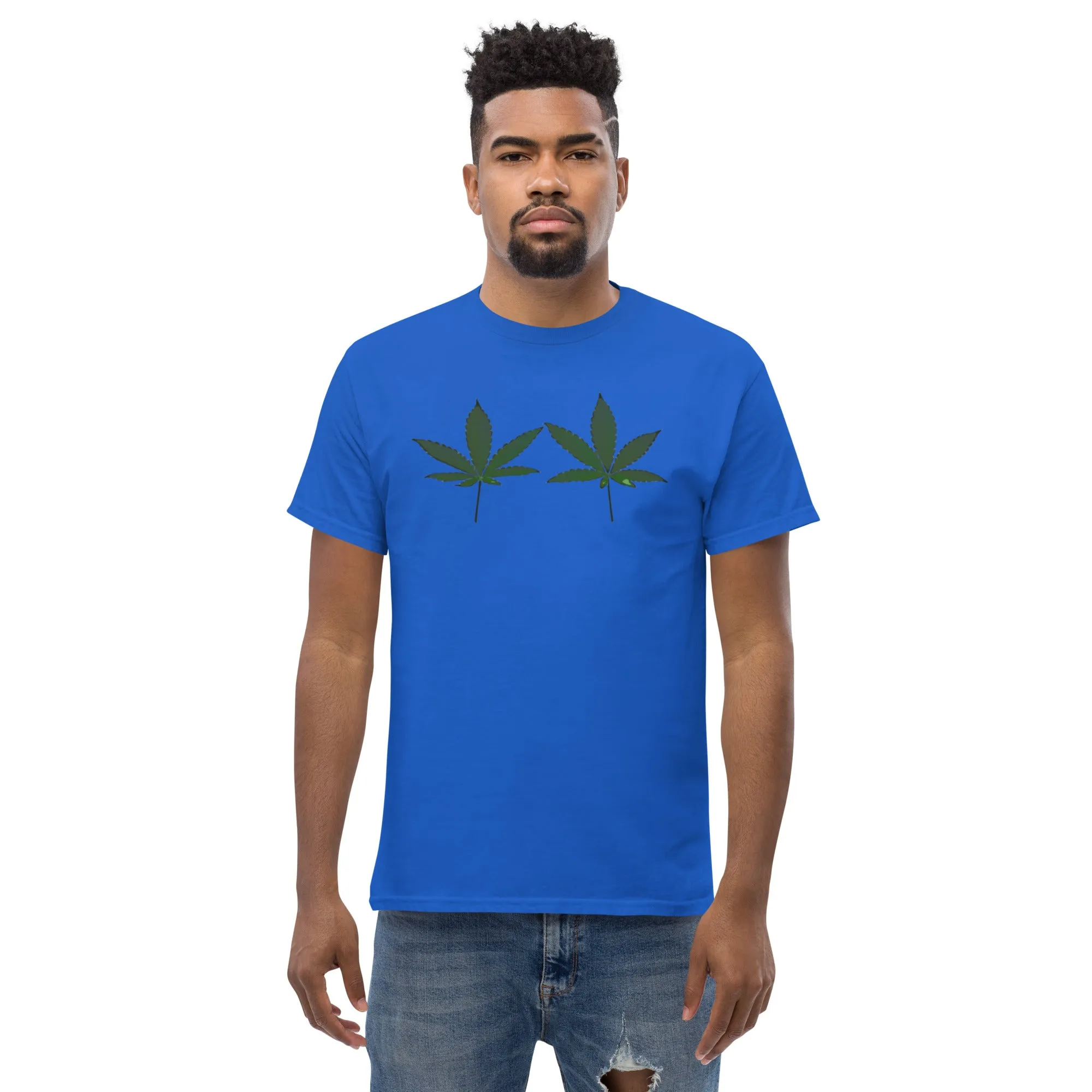 Green Cannabis Leaves Unisex T-shirt