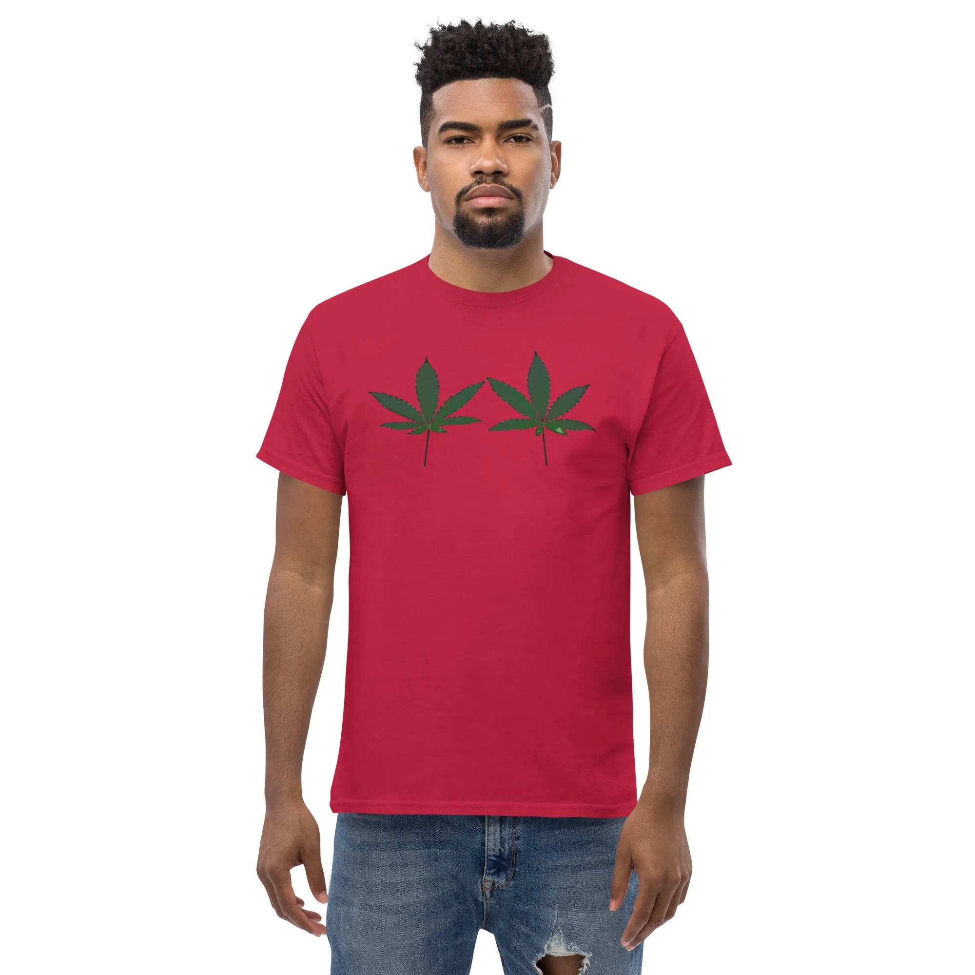 Green Cannabis Leaves Unisex T-shirt