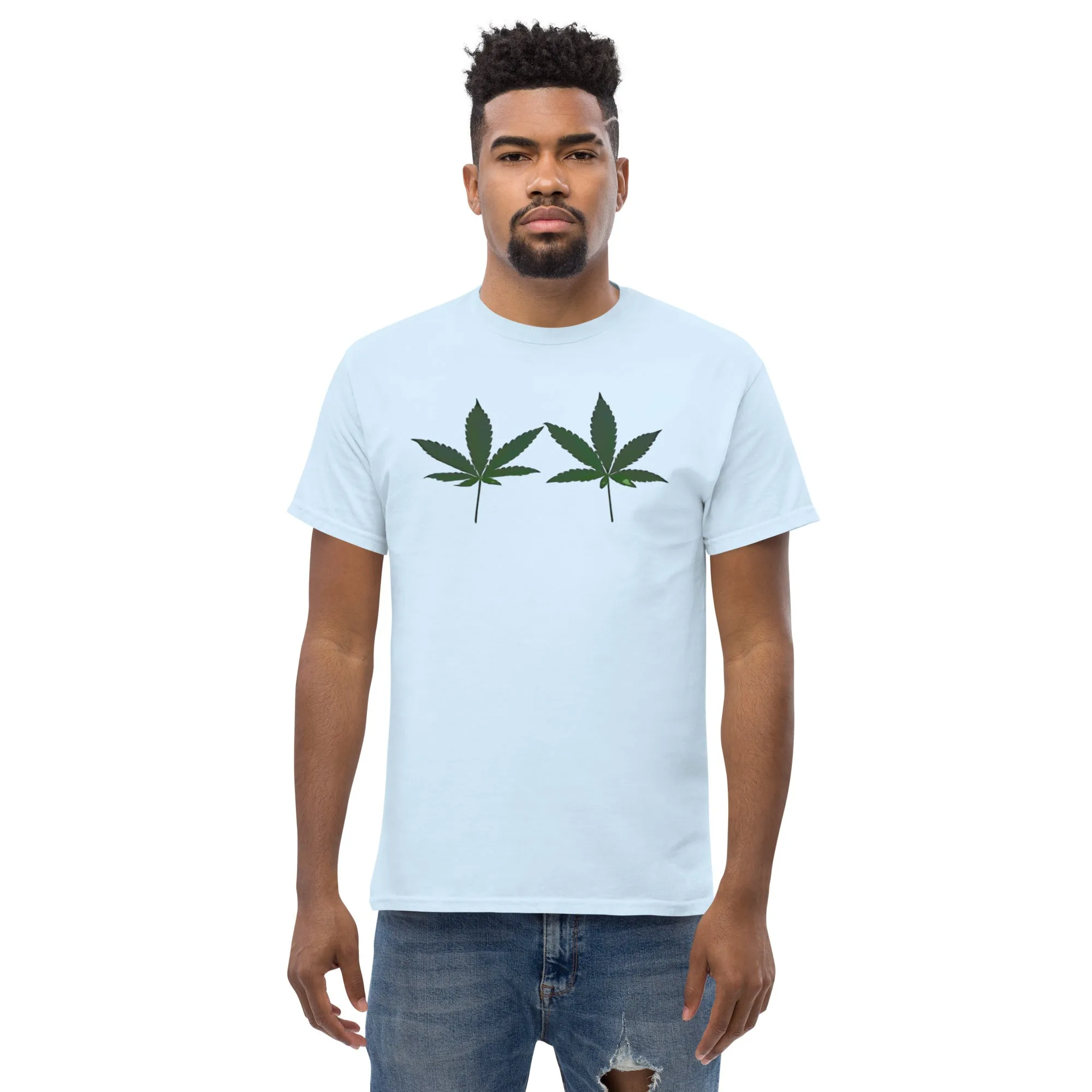 Green Cannabis Leaves Unisex T-shirt
