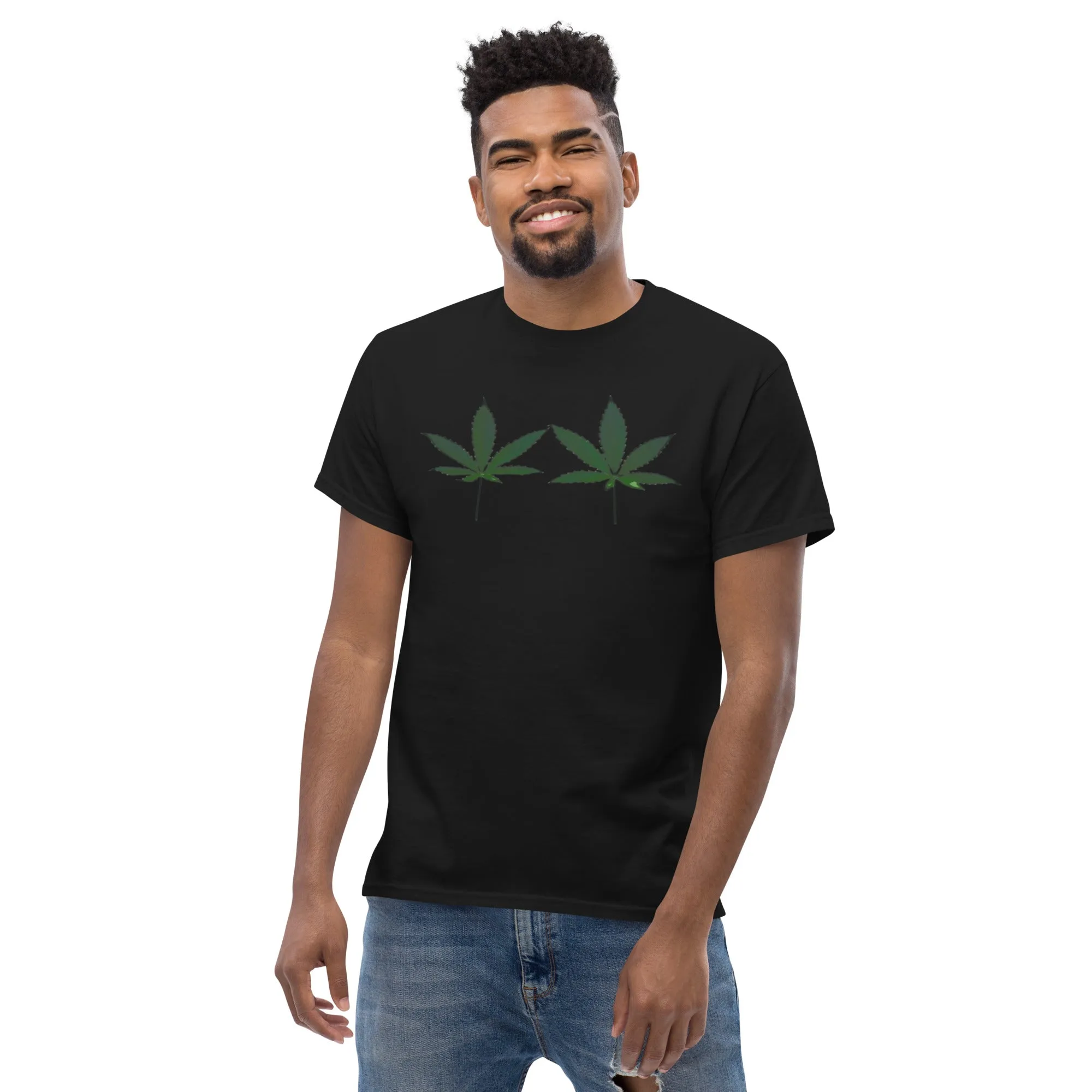 Green Cannabis Leaves Unisex T-shirt