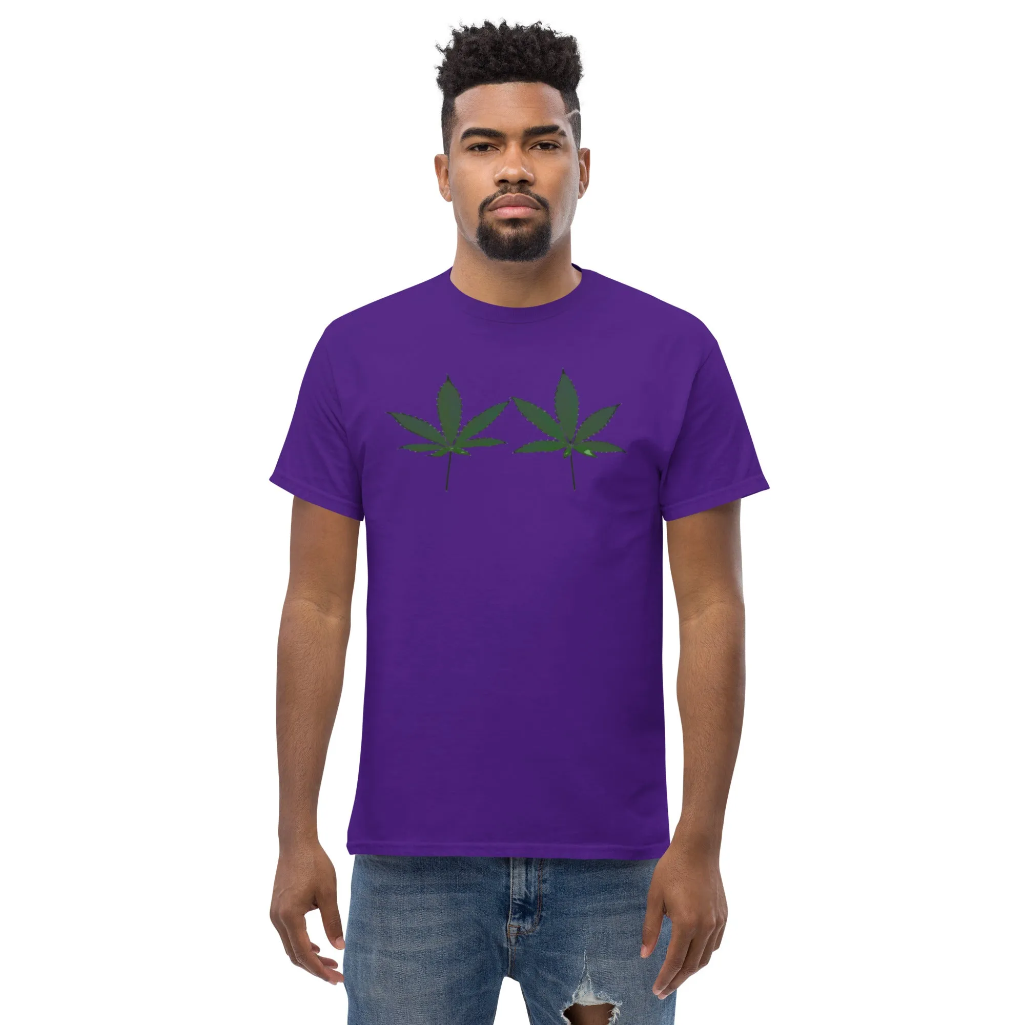 Green Cannabis Leaves Unisex T-shirt