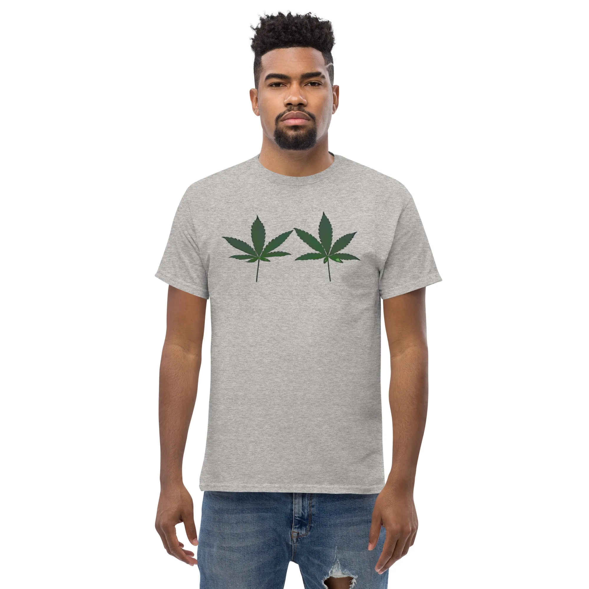 Green Cannabis Leaves Unisex T-shirt