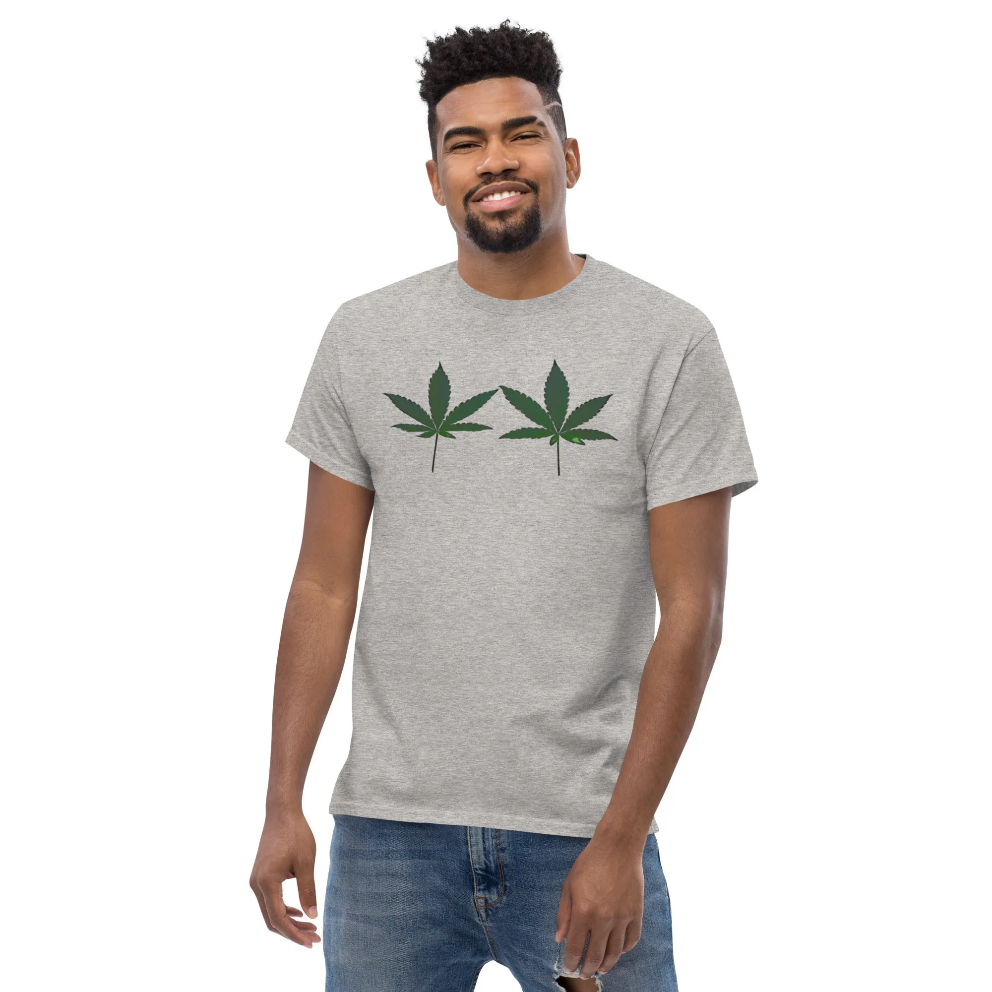 Green Cannabis Leaves Unisex T-shirt