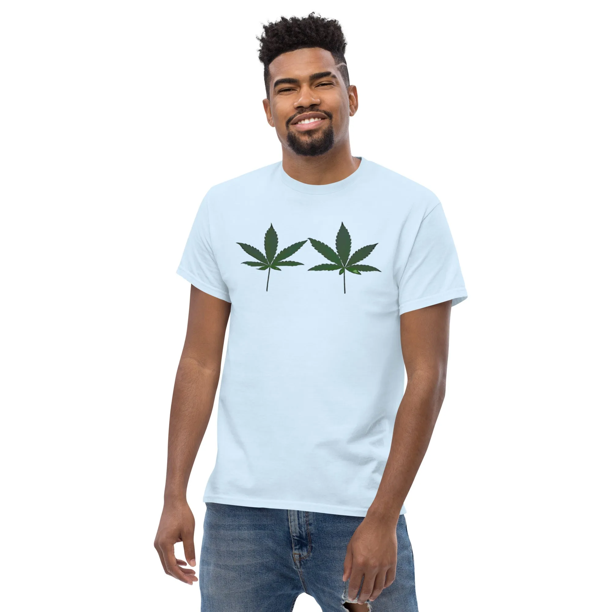 Green Cannabis Leaves Unisex T-shirt