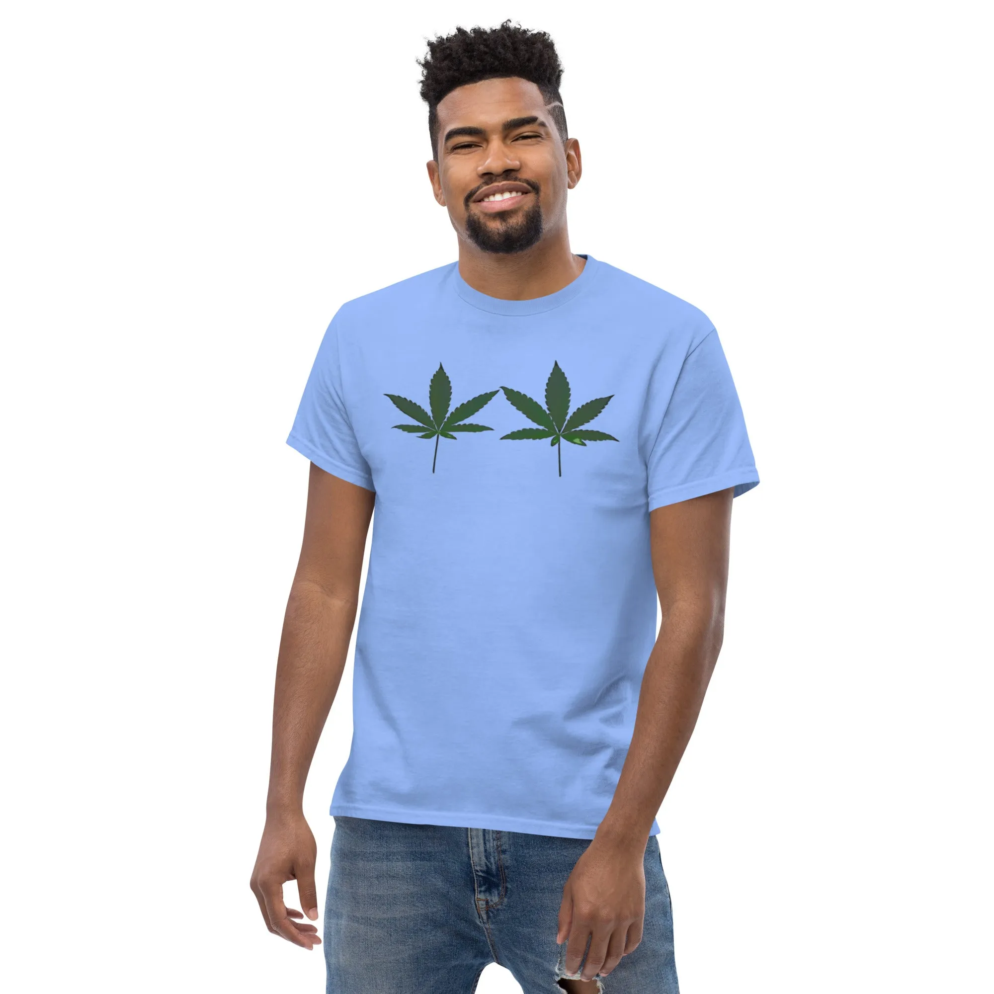 Green Cannabis Leaves Unisex T-shirt