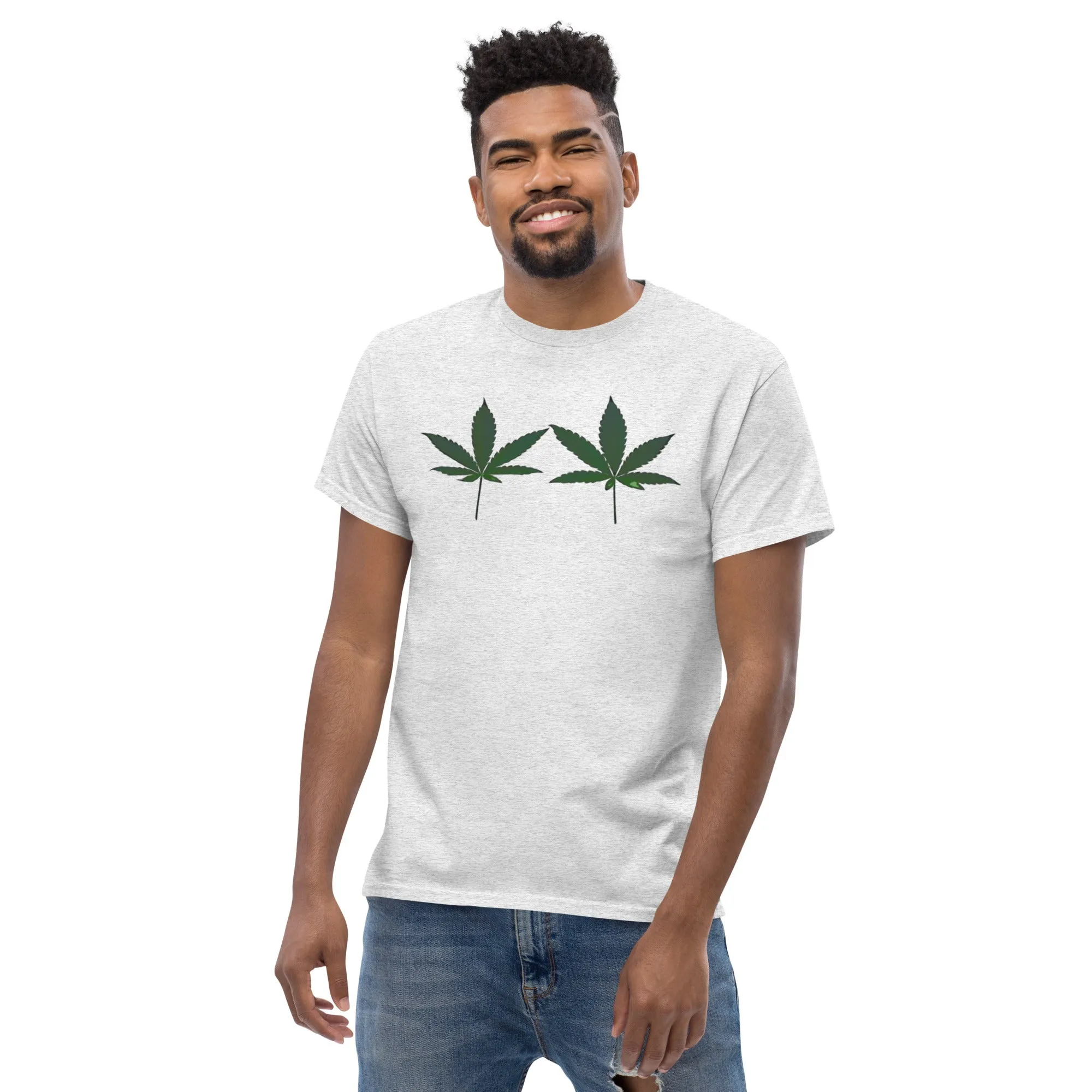 Green Cannabis Leaves Unisex T-shirt