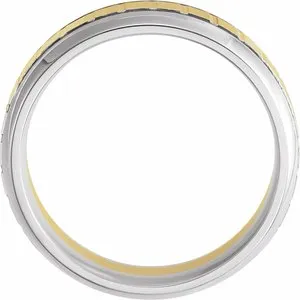 Grooved Band with Brushed & Polished Finish 51344 - 6 mm