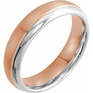 Grooved Band with Brushed & Polished Finish 51344 - 6 mm