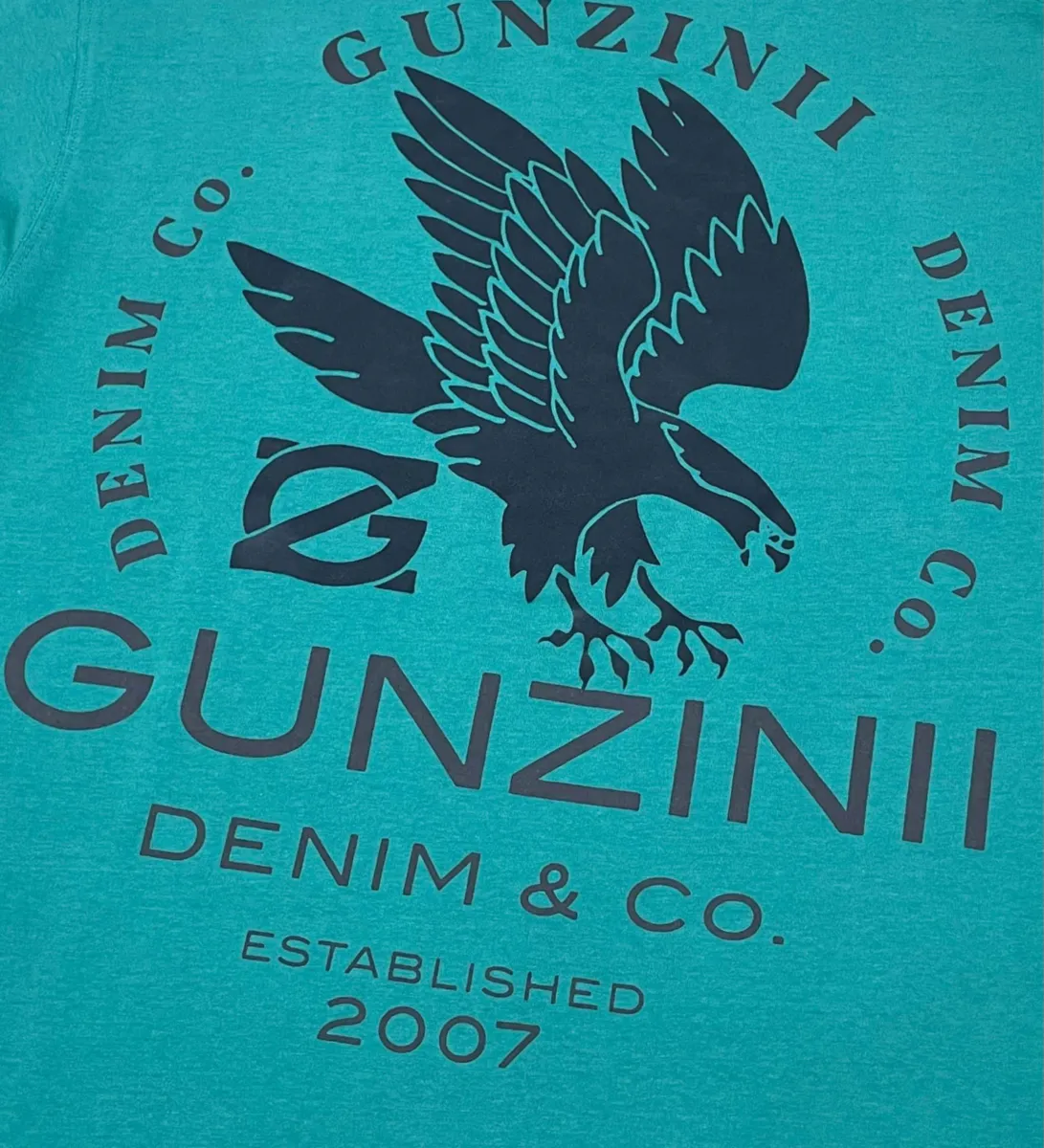 GUNZINII EAGLE GARMENT DYED TEE (GREEN BAY)