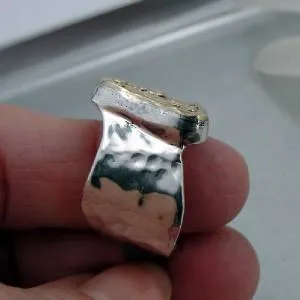 Hadar Designers Filigree 9k Yellow Gold 925 Silver Ring 6.5,7,8,8.5(I r429) SALE
