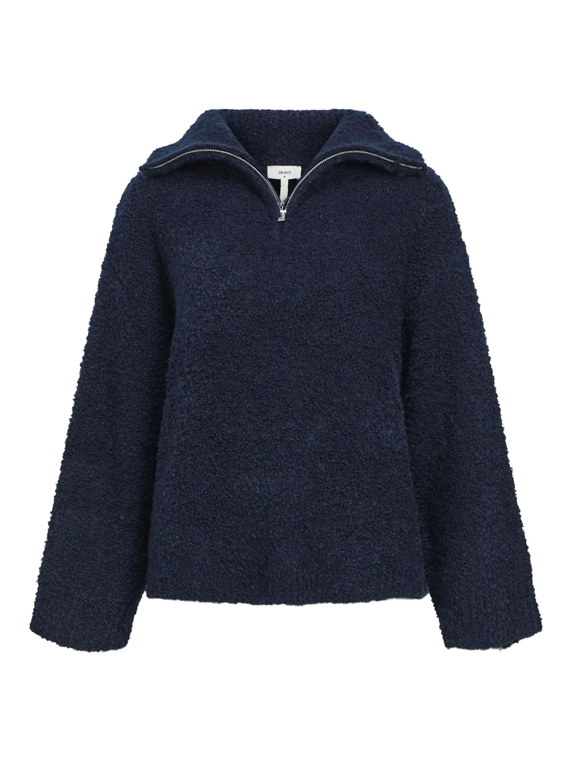Half Zip Navy Fleece Jumper