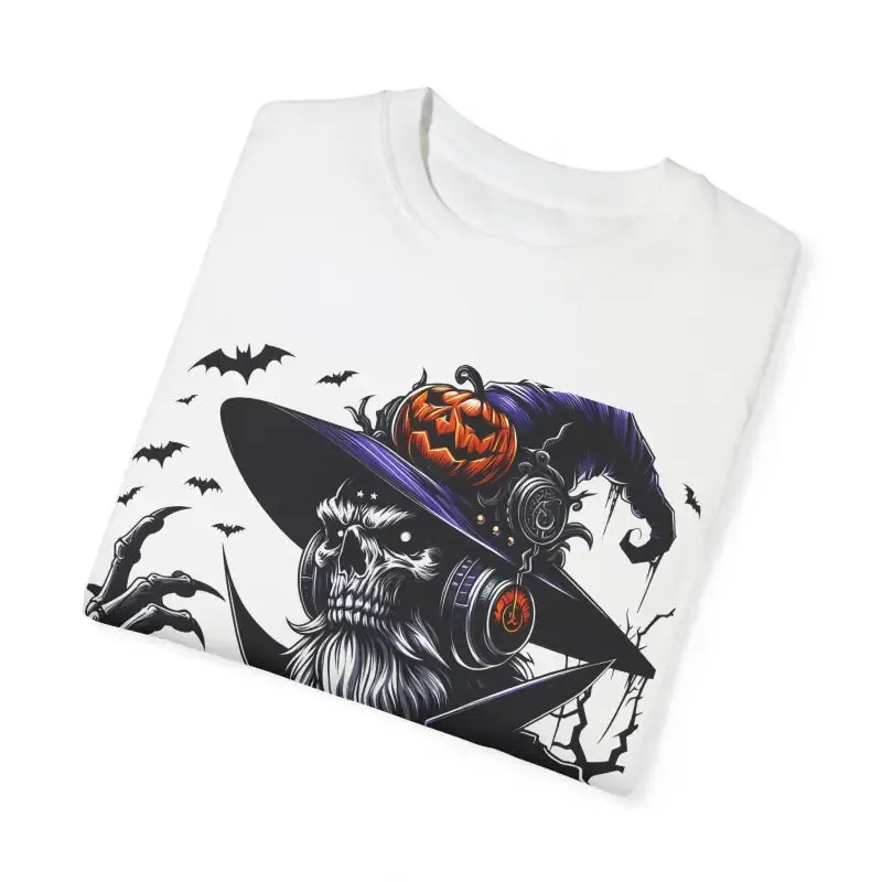 Halloween Skeleton Witch Comfort Colors Tee Soft Cozy