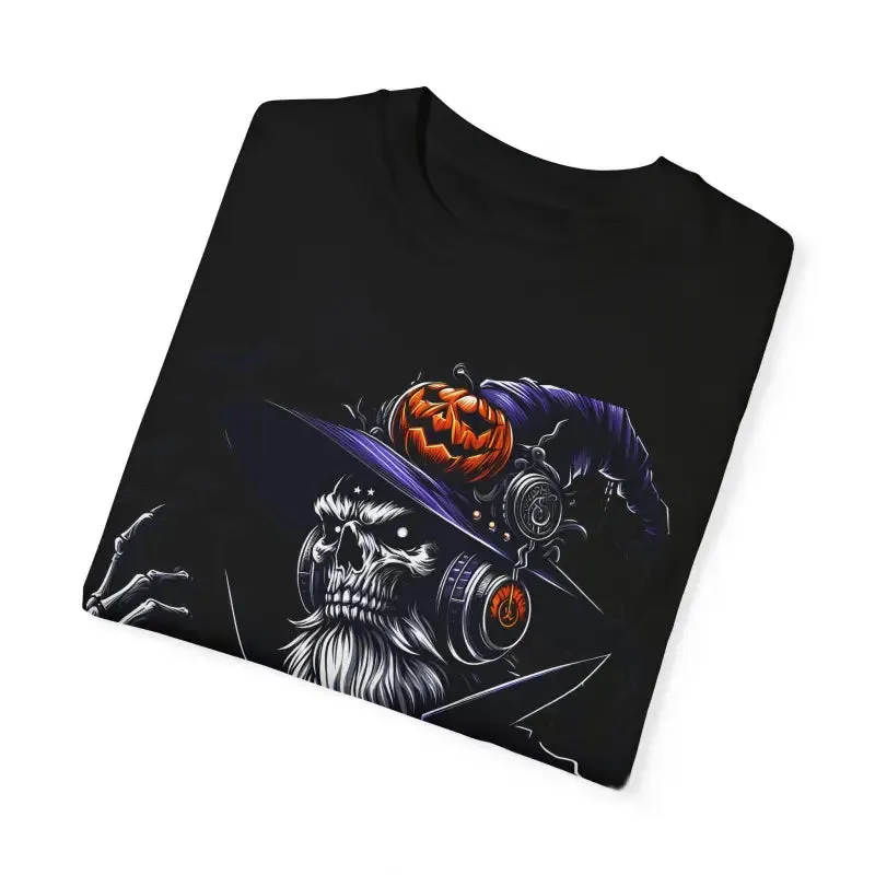 Halloween Skeleton Witch Comfort Colors Tee Soft Cozy
