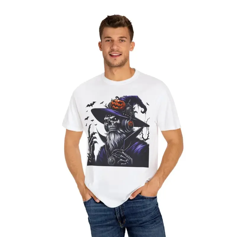 Halloween Skeleton Witch Comfort Colors Tee Soft Cozy
