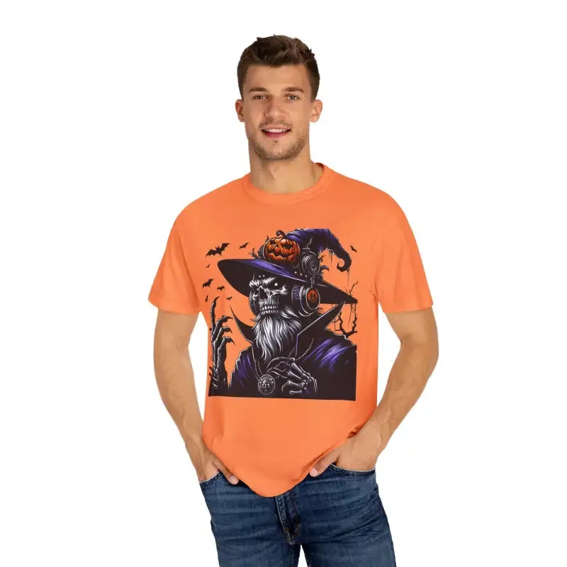 Halloween Skeleton Witch Comfort Colors Tee Soft Cozy