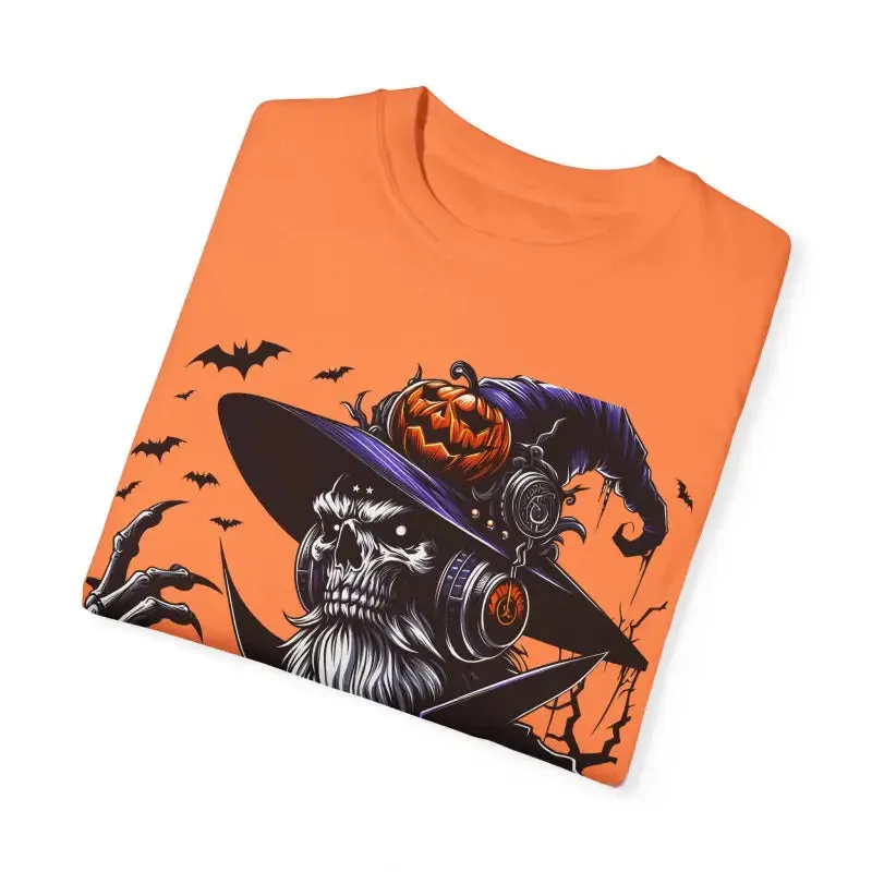 Halloween Skeleton Witch Comfort Colors Tee Soft Cozy