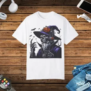 Halloween Skeleton Witch Comfort Colors Tee Soft Cozy