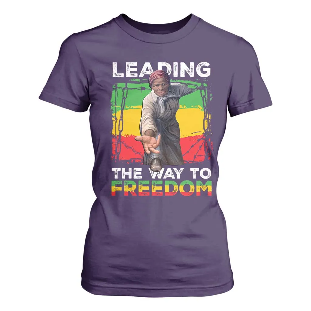 Harriet Tubman T Shirt For Women Leading The Way To Freedom Black History TS09