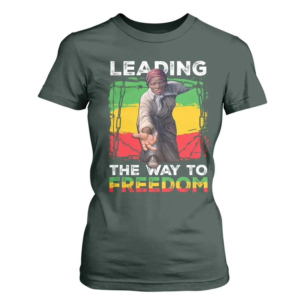 Harriet Tubman T Shirt For Women Leading The Way To Freedom Black History TS09